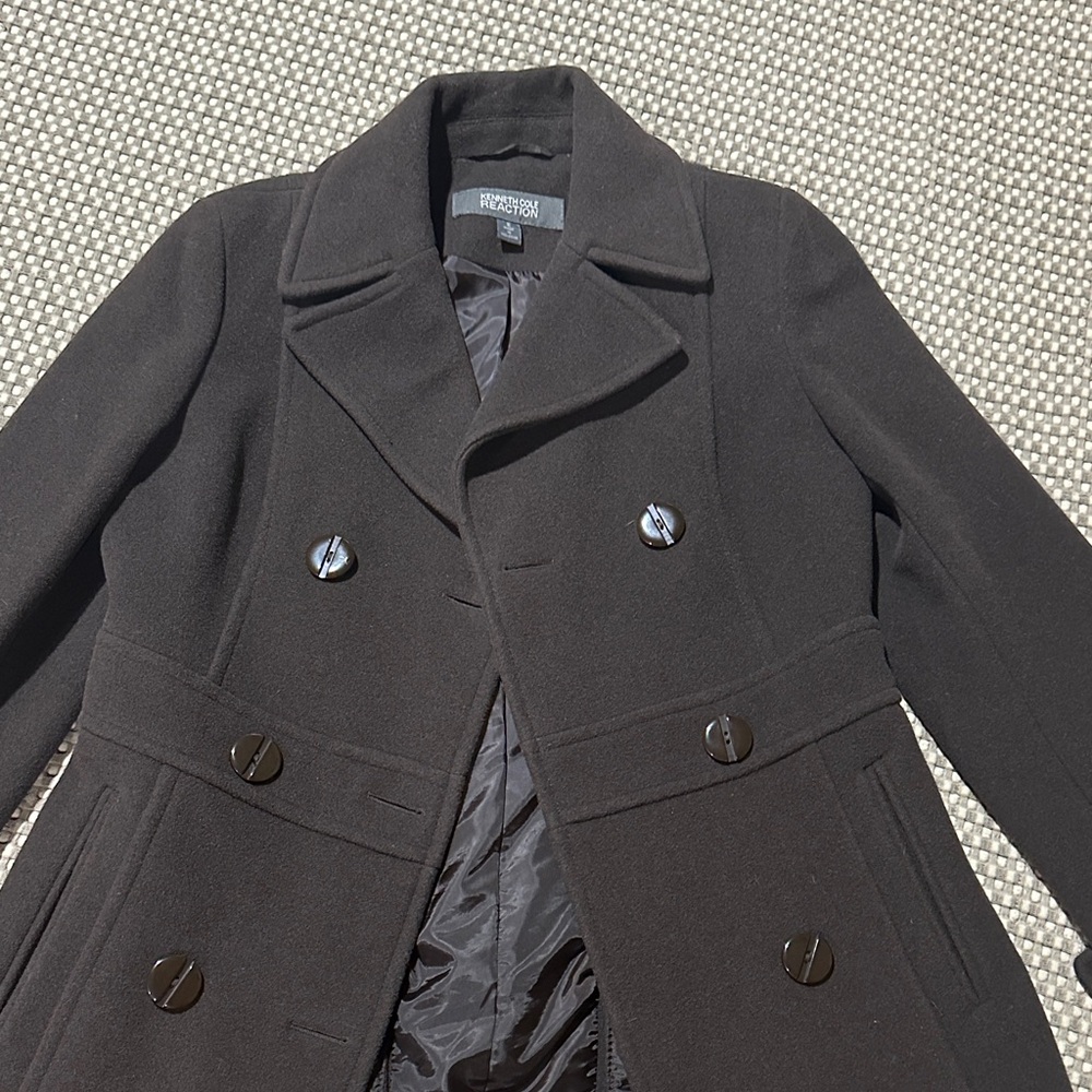 Black Double-Breasted Keneth Cole Coat
